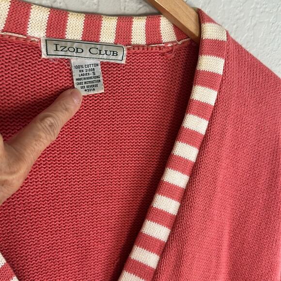 Vintage IZOD Golf Cardigan Sweater Embroidered Logo Country Club Yacht Old Money - Picture 4 of 9